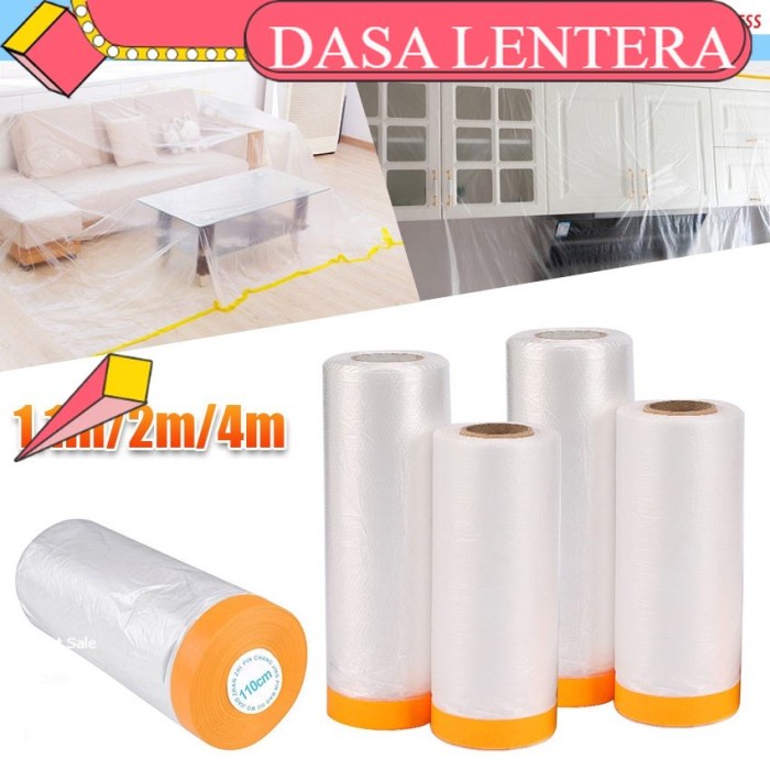 

Terlaris Oil Painting Masking Film Tape Furniture Car Protect Cover Plastic