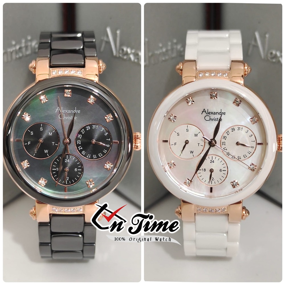 Jam Tangan Wanita Alexandre Christie AC 2376 BF Original