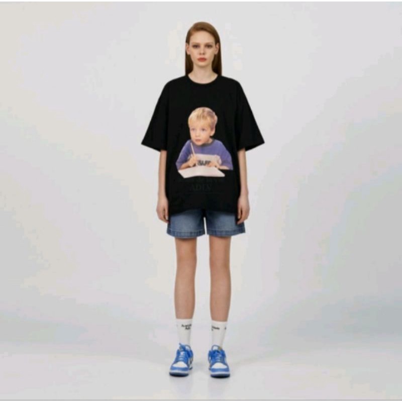 [ADLV] T-SHIRT BABY FACE STUDY BOY BLACK