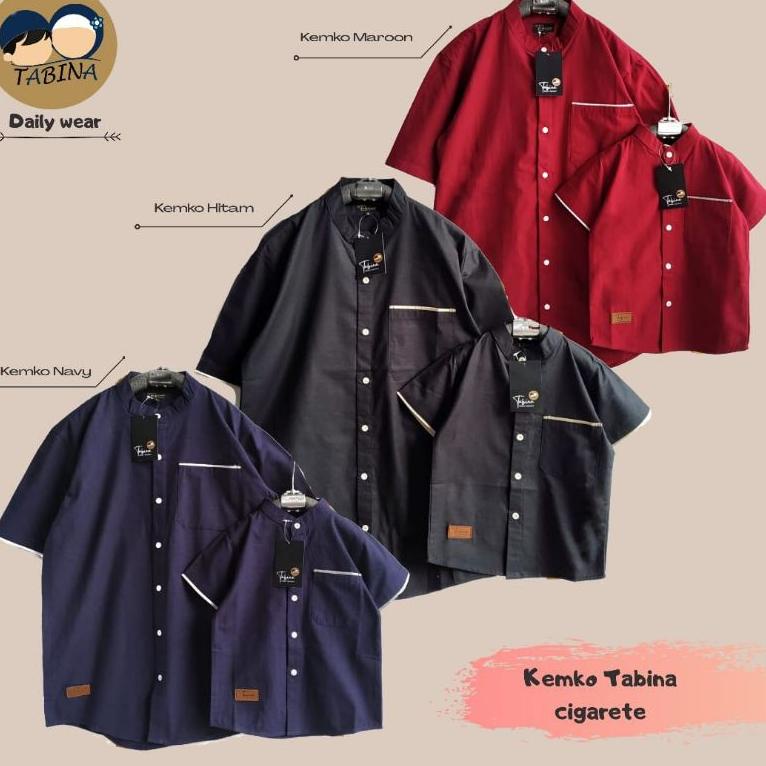 BOOMING KEMKO CIGARETE / KOKO ANAK TABINA BISA COUPLE / KEMEJA KOKO / BAJU ANAK / BAJU COUPLE AYAH A