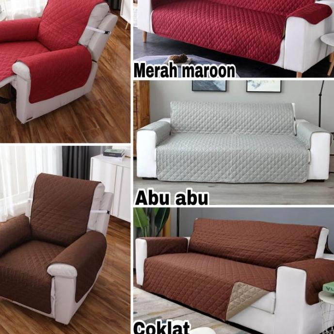 ♡ Cover sofa PROTECTOR 1/2/3/4 seater Sarung sofa PROTEKTOR 1/2/3/4 dudukan ✬