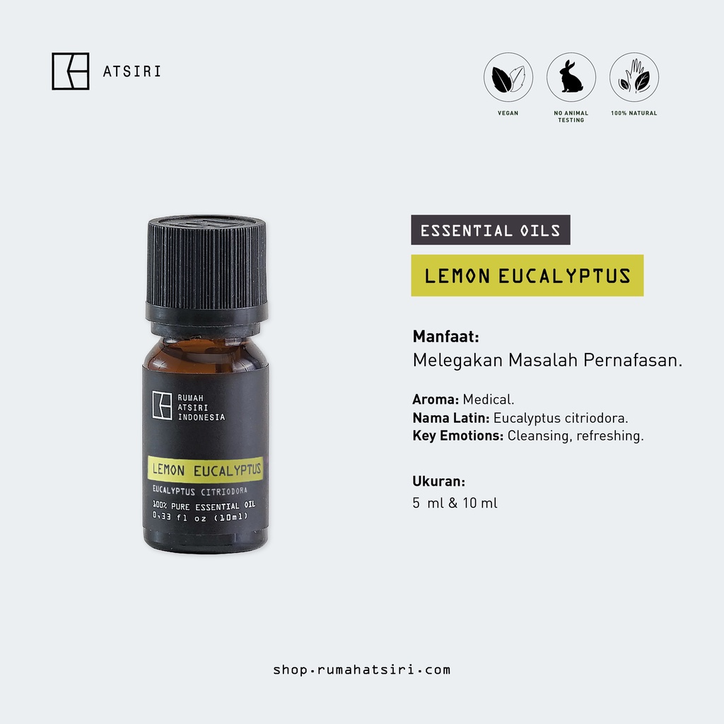 Lemon Eucalyptus Essential Oil - Rumah Atsiri