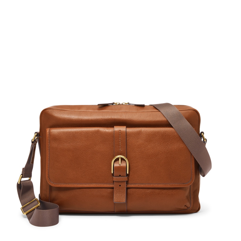 Fossil Camden Messenger Leather Brown Tas Selempang Pria - MBG9602-210