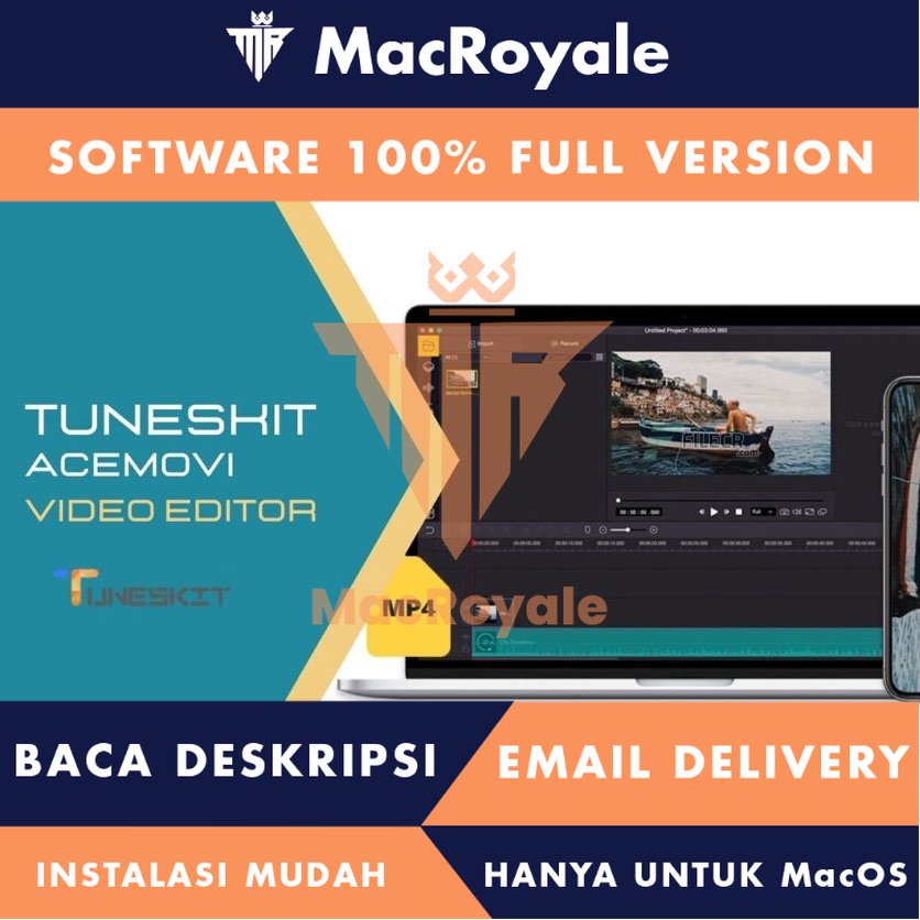 [MacOS] TunesKit AceMovi Video Editor Full Version Lifetime Full Garansi