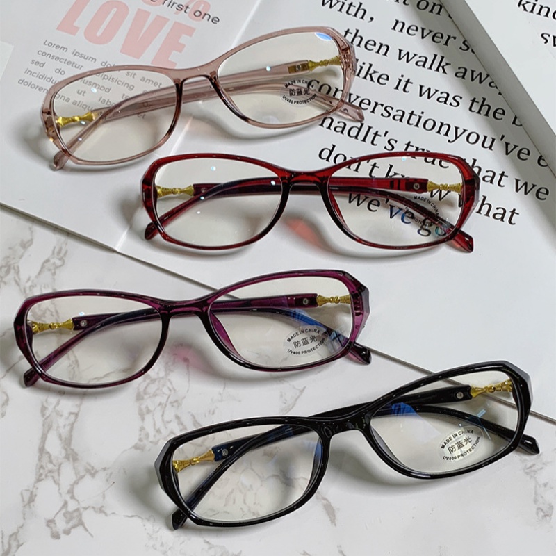 Fashion Photochromic Anti Radiation Eyeglasses for Women Replaceable Lenses