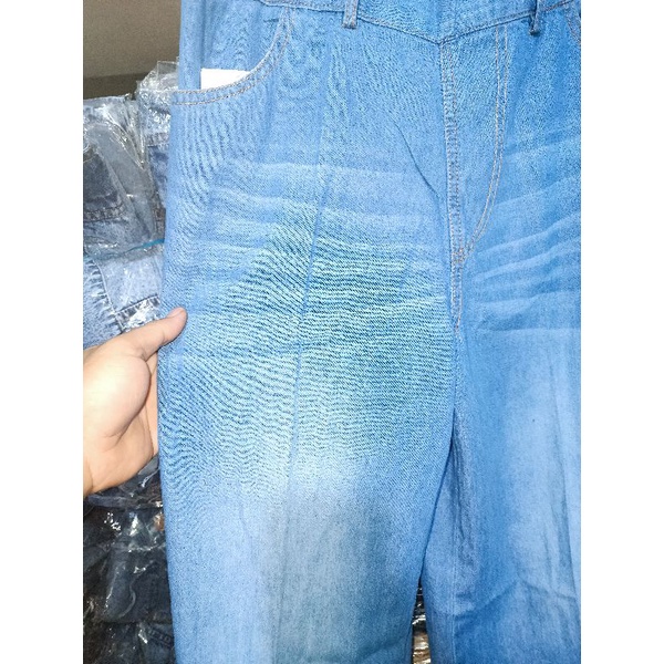 Kulot Jeans Slit Belah Depan DELOVA Whisker Spray Blue