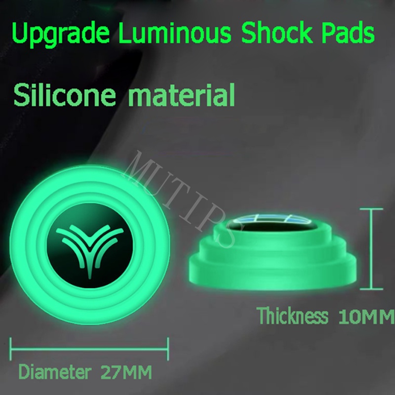 NETA 4 / 8 / 12 / 16Pcs New Luminous Type Car Door Trunk Anti Shock Collision Pad Silicone Sticker Reduce Noise Buffer For v