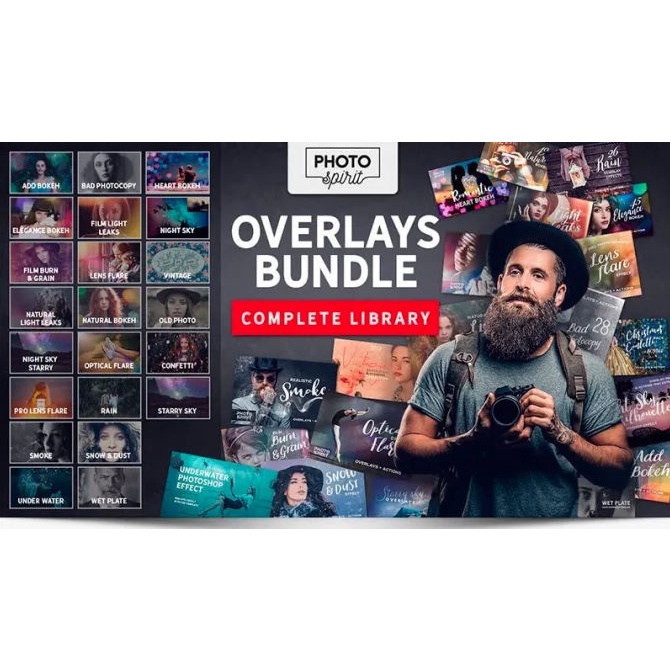

NS 1000+ Premium HD Overlays and Actions for Photoshop | Bundle Collection 2022