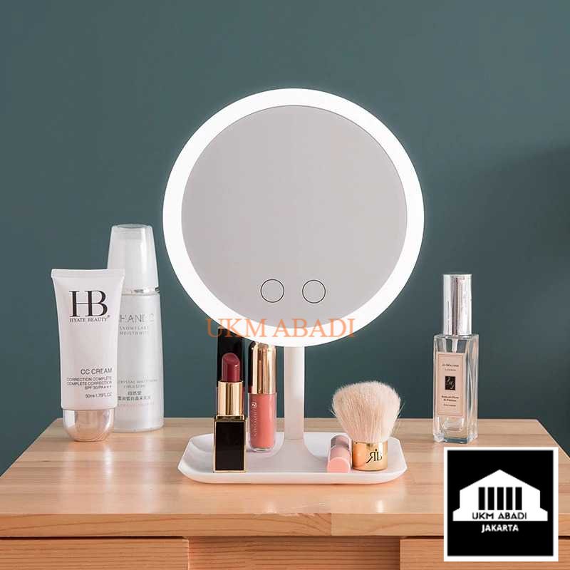 Cermin Makeup Unik dengan Lampu LED Ring Light HZJ 033