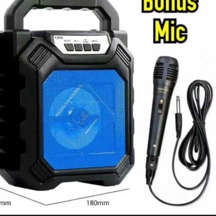 ☏ COD SPEAKER BLUETOOTH +MIC KARAOKE YD 668 WIRELESS BLUETOOTH BASS PLUS MIC ➥