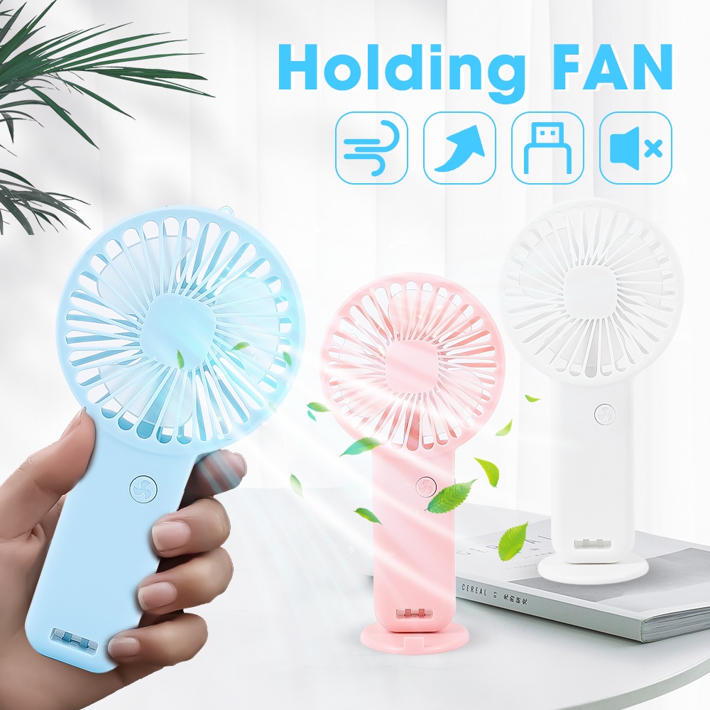 [Unggulan] Rumah Tangga Tahan Lama Kipas Desktop Anak Kartun Lucu Kipas Genggam USB Rechargeable Wireless Cooling Fan Musim Panas Perjalanan Luar Ruangan Kipas Portabel Dengan Stand Telepon