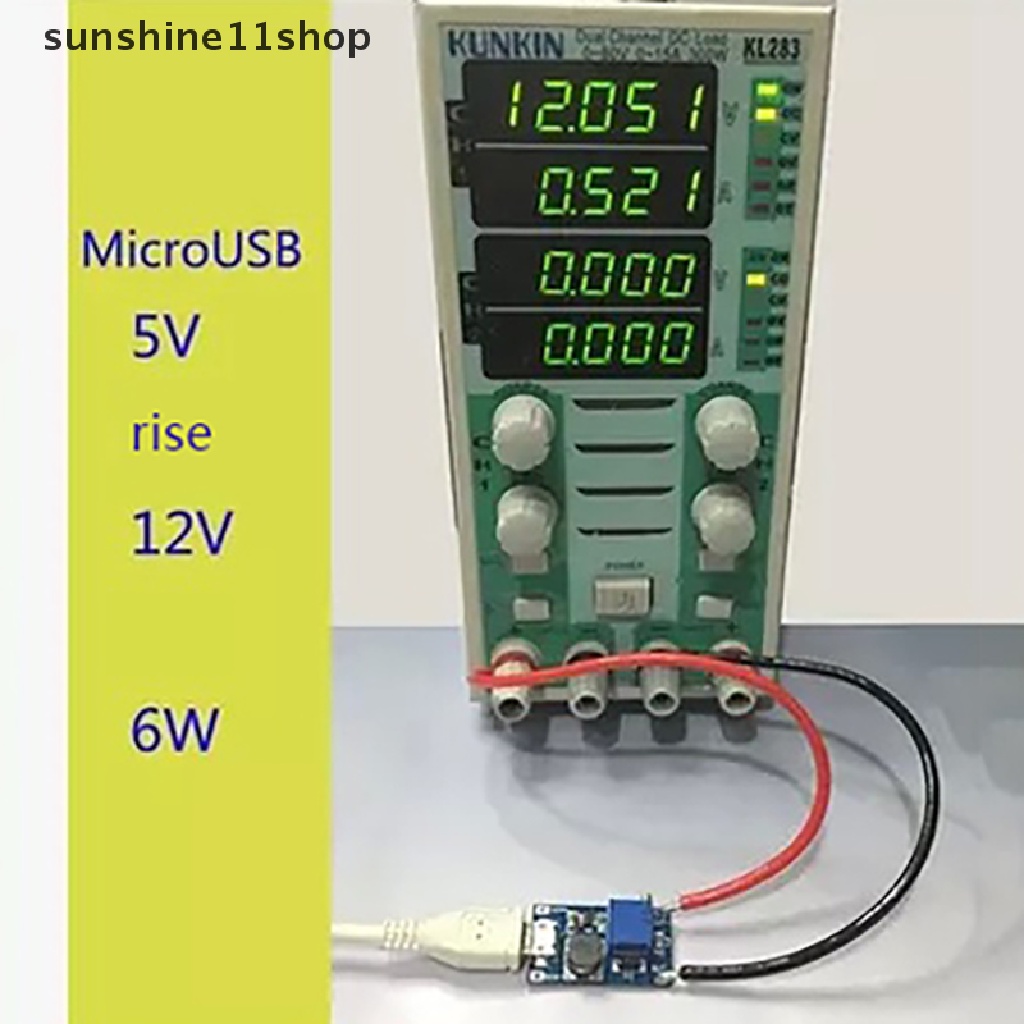 Sho DC-DC Adjustable Boost Module 2A Boost Plate Modul Step Up Dengan/Tanpa MICRO USB 2V-24V Ke 5V 9V 12V 28V N