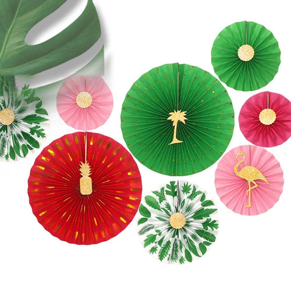 Solighter 6pcs/set Kipas Kertas Bunga Hiasan Gantung Perlengkapan Dekorasi Ulang Tahun Birthday Party Decor Tissue Paper