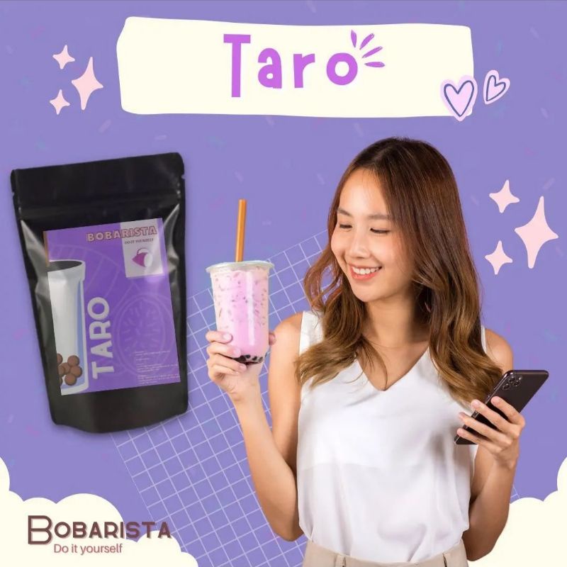 

Bobarista Bubuk Minuman Premium 1kg Varian Taro