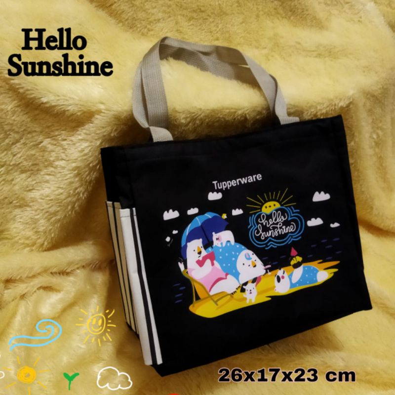 Tupperware Tas bekal Hello Sunshine ( Zipper bunga es)