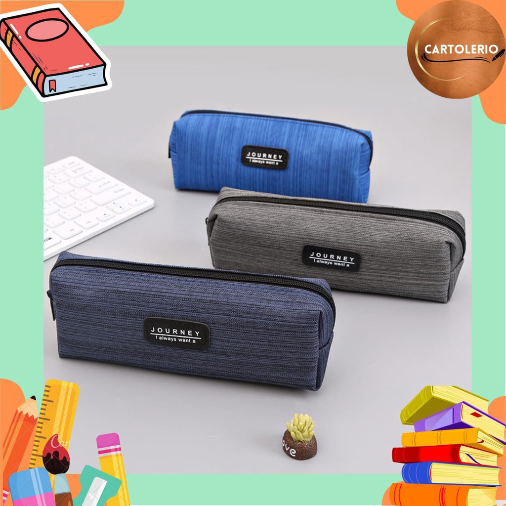 

Kotak Pensil Kanvas Motif Journey / Pencil Case Canvas SK0064