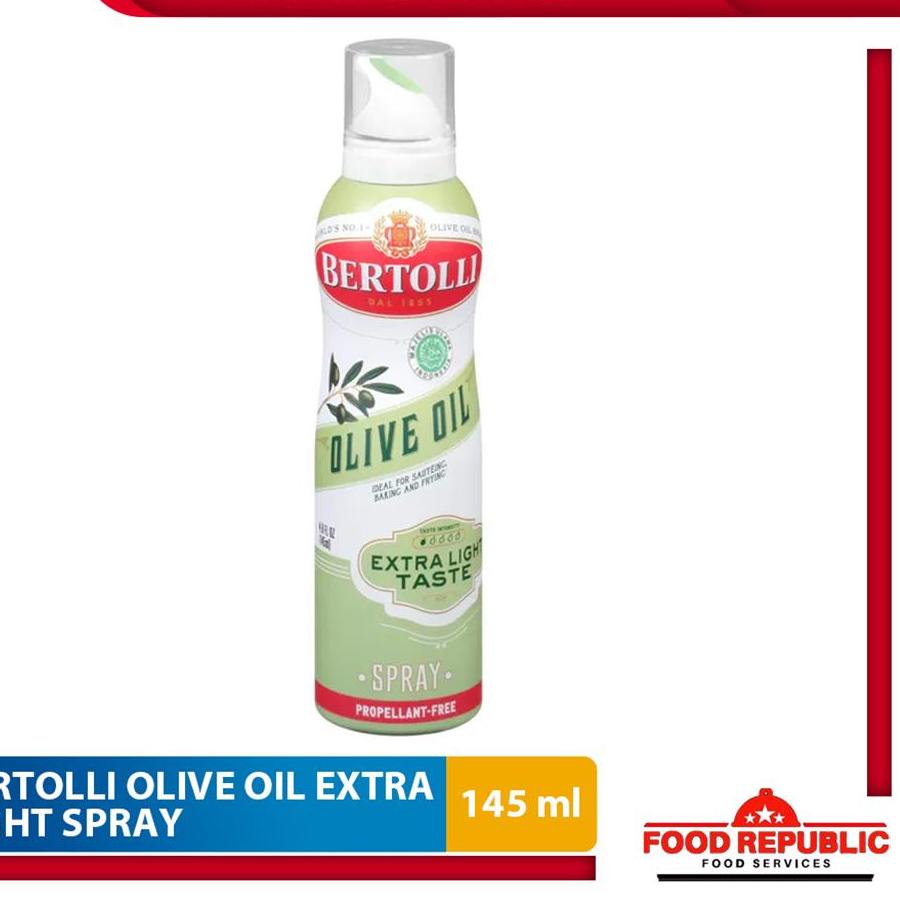 

♗ BERTOLLI EXTRA LIGHT OLIVE OIL SPRAY 145 ML - MINYAK ZAITUN HALAL ◘