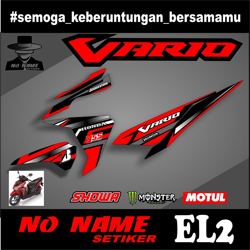 STRIPING VARIO 125 150 racing (el2) TAHUN 2015 2014 2015 2016 2017 stiker sticker decal