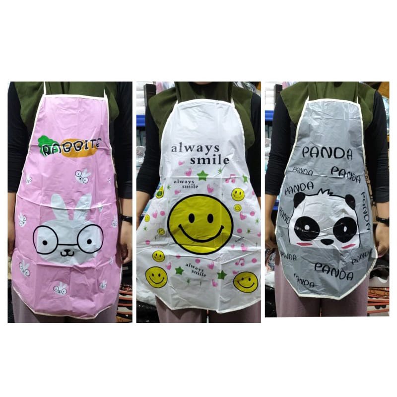 apron celemek anti air dan minyak gampang cuci import