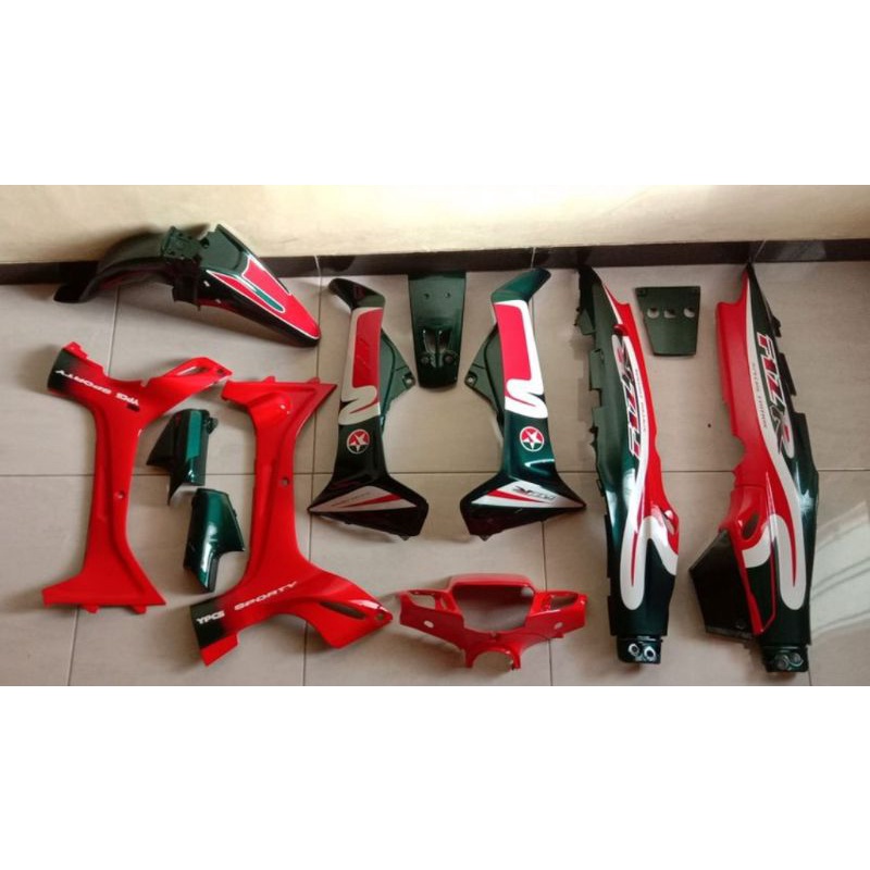 Cover Body Fizr F1zr Caltex Hijau Merah Full Set Halus Cover Bodi Yamaha Fiz r