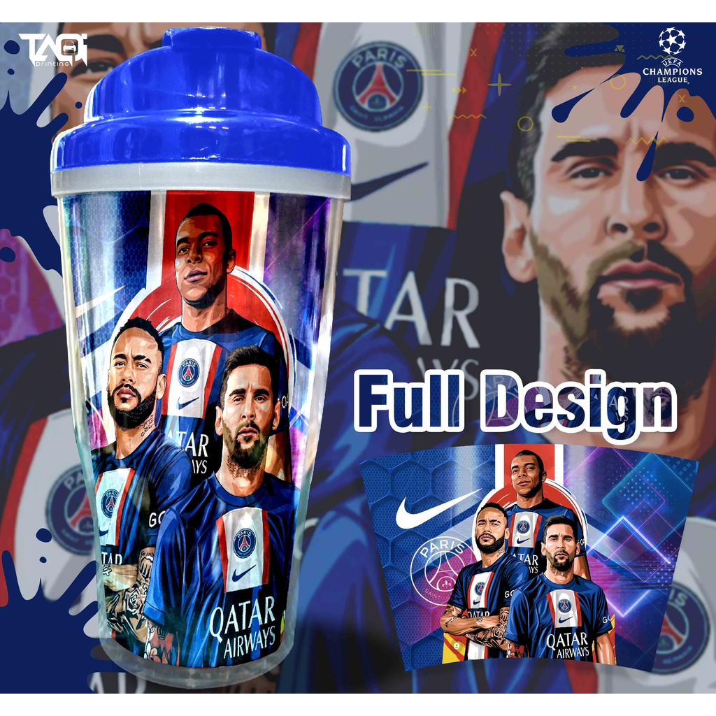 Kado Spesial Tumbler Paris Saint Germain/ Tumbler Messi/ Neymar/ Mbappe