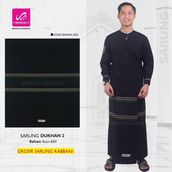 KAIN SARUNG RABBANI PALESTINA DUKHAN 2 HITAM COKLAT PALESTINE 3 PUTIH HJ4654O