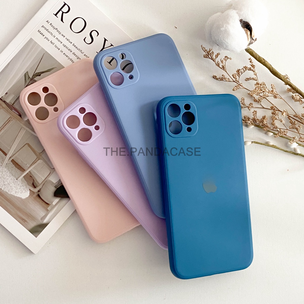 [TPC] (1) Phone Case SQUARE EDGE SOFT CASE Warna Permen Macaron IPHONE HP FULL COVER 6 6S 7 8 PLUS X XS MAX XR 11 PRO PROMAX IP069