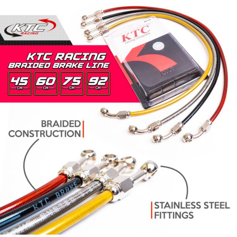 # Selang Rem Ktc Original Ready Ukuran Depan &amp; Belakang Universal Semua Motor