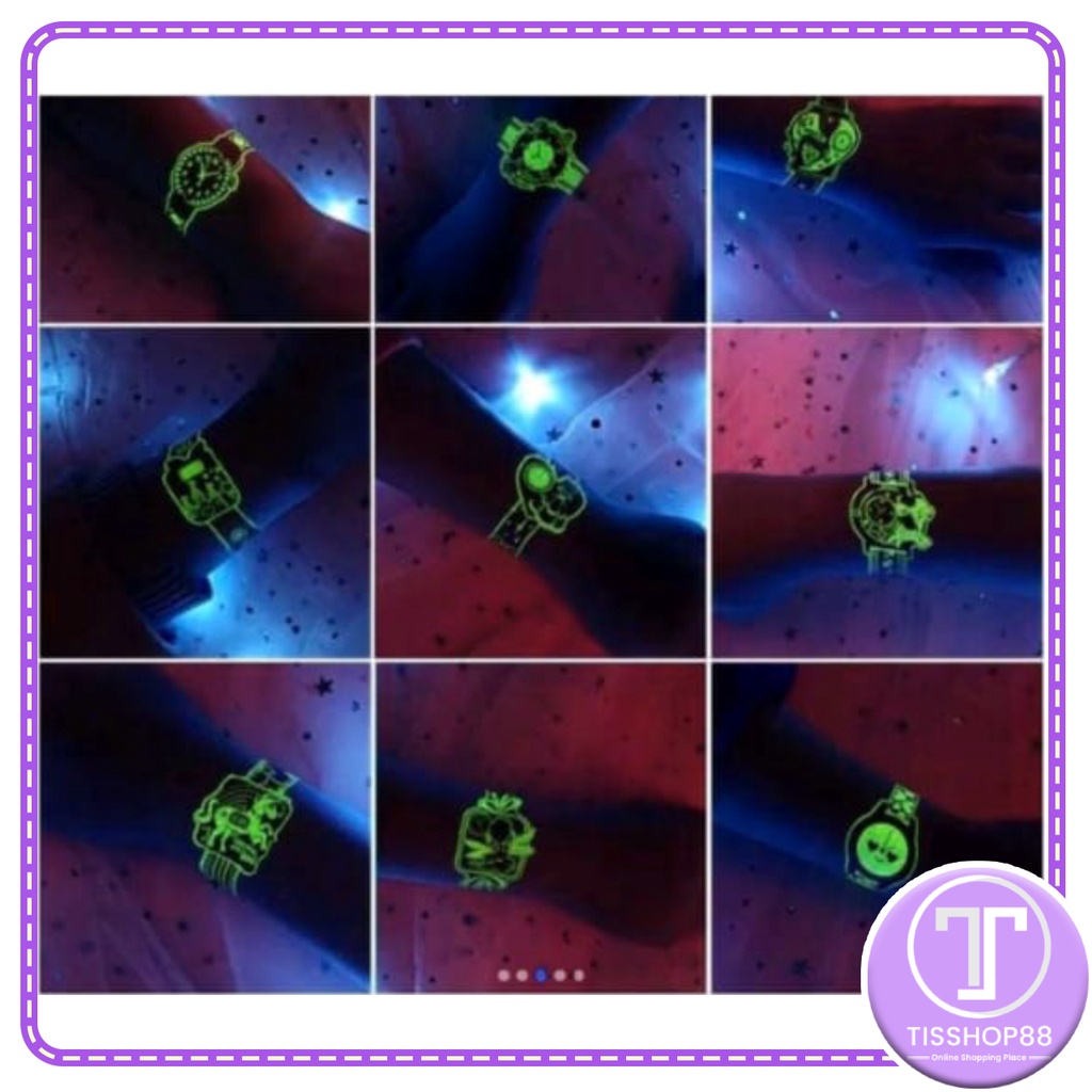 STIKER JAM TANGAN ANAK GLOW IN THE DARK/ STIKER JAM TANGAN KEKINIAN