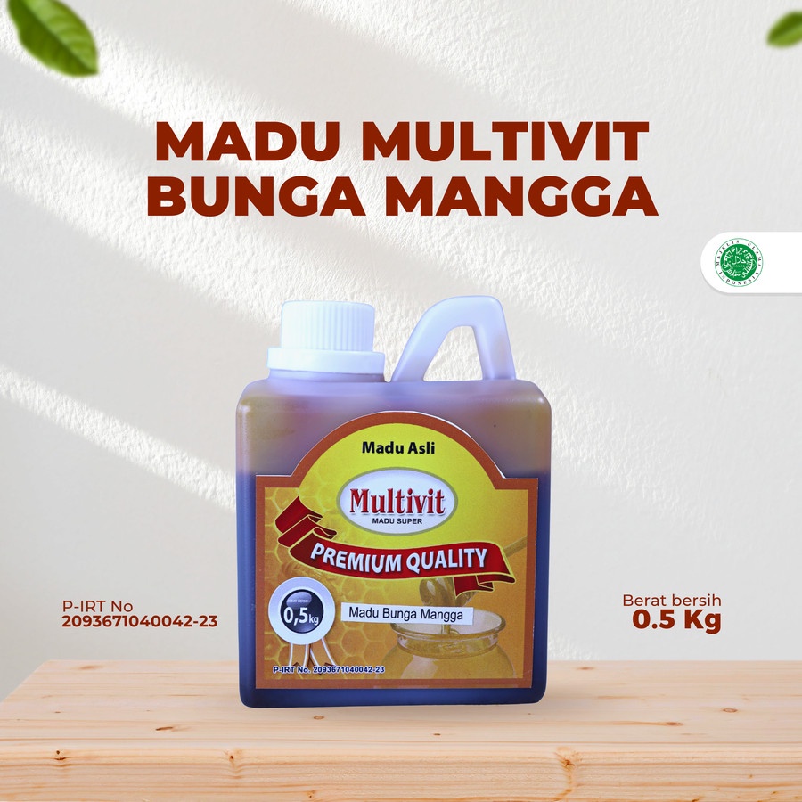 

MADU ASLI BUNGA MANGGA MULTIVIT || MADU MURNI 100% - 0,5 kg