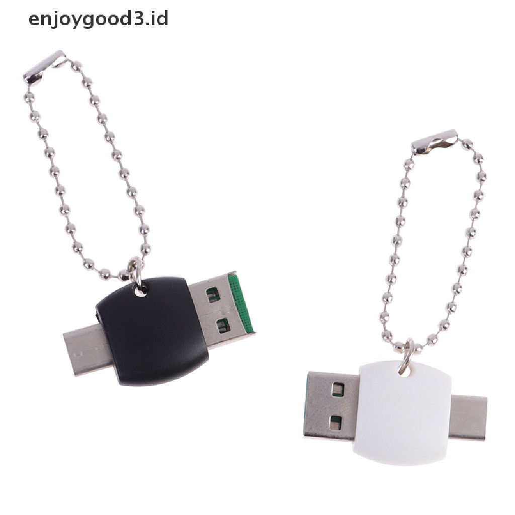 [Rready Stock] Type-c Card Reader OTG 2in1 TF Card Reader Tipe-c Adaptor Memory Flash Drive (ID)