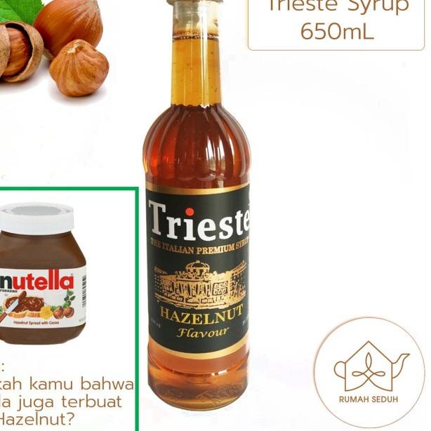 

✪ 650 mL Hazelnut Sirup merk Trieste Syrup Original ♝