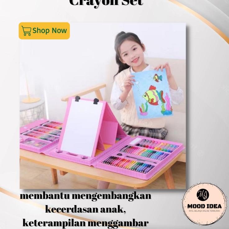 

Dijamin Laris (MI) Set Crayon 208 Warna / Pensil Mewarnai Alat Menggambar Anak