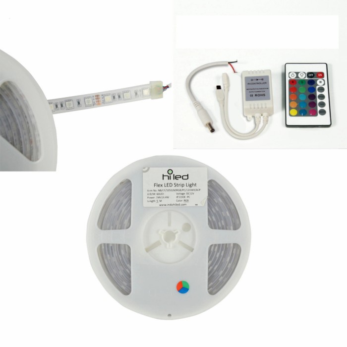 Terlaris Hiled Led Strip 5050 60 Led 12V Rgb