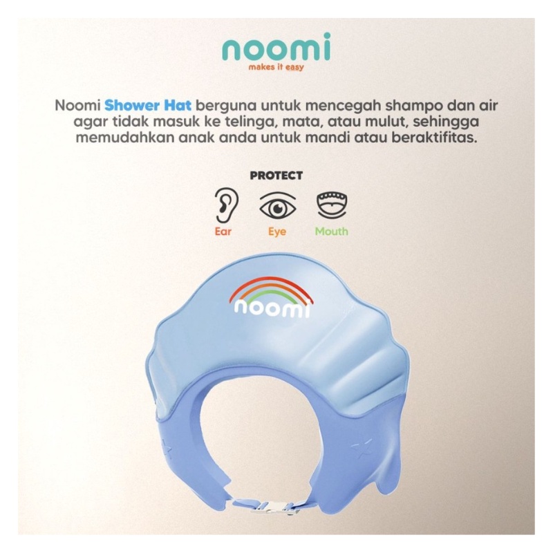 Noomi Shower Hat Baby Shower Cap Topi Keramas Bayi &amp; Anak