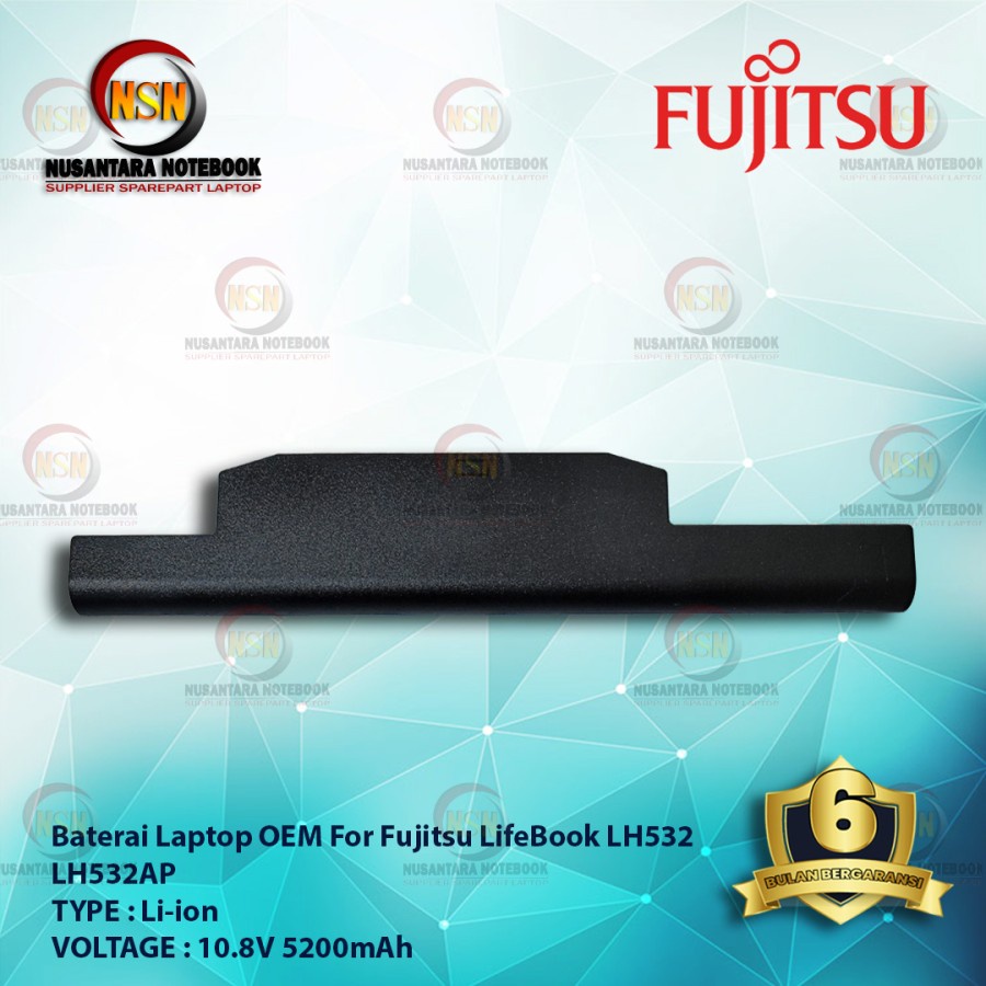 Baterai Laptop Fujitsu LifeBook LH532 LH532AP OEM