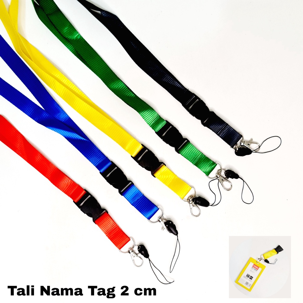 

SOS Tali Gantungan ID Card Tipe Cantol Besi 2cm(10pc) / Lanyard ID Card / Tali Lanyard/Tali Gantungan Nama