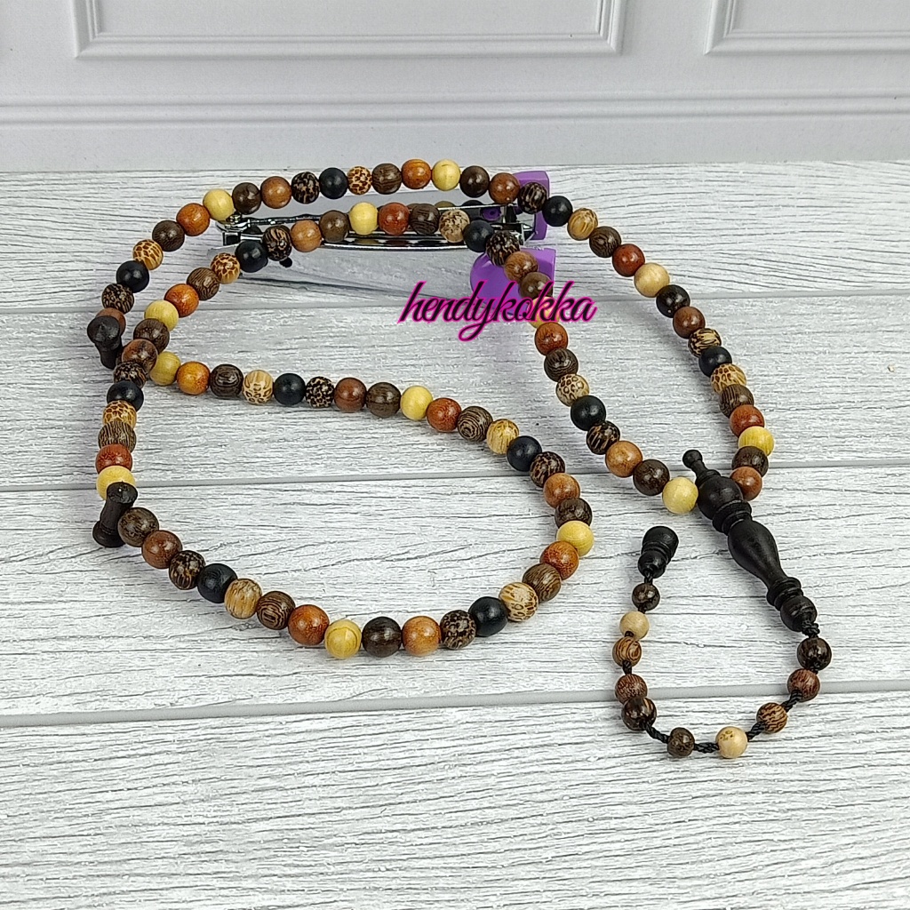 TASBIH 9 KAYU BERTUAH UKURAN 8MM