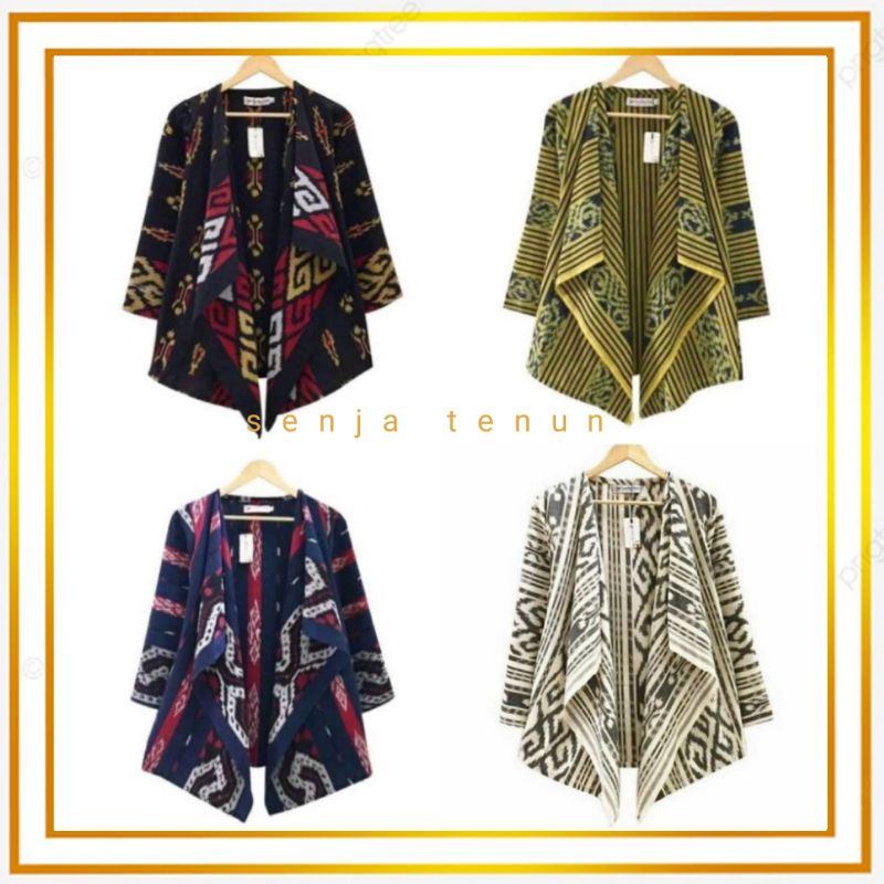 outher tenun/blazer tenun/atasan tenun ikat
