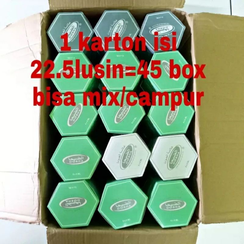 Parfum Dobha 6ml Roll On 1karton Isi 45box (270Botol) Bisa Request Aroma / Minyak Wangi Non alkohol