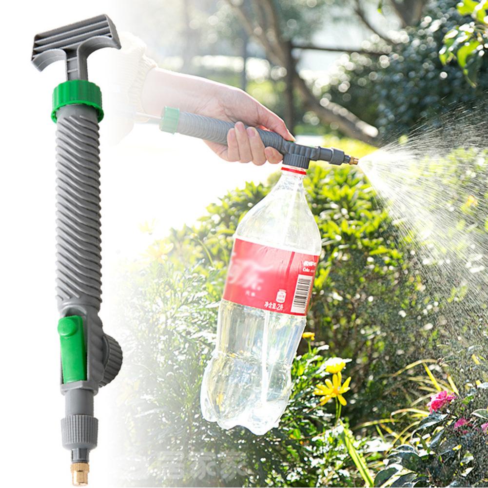 Alat Siram Irigasi Sprinkler Adjustable Sprayer Botol Minum Tekanan Tinggi Manual Pompa Angin Taman Kepala Semprotan Nozzle Taman