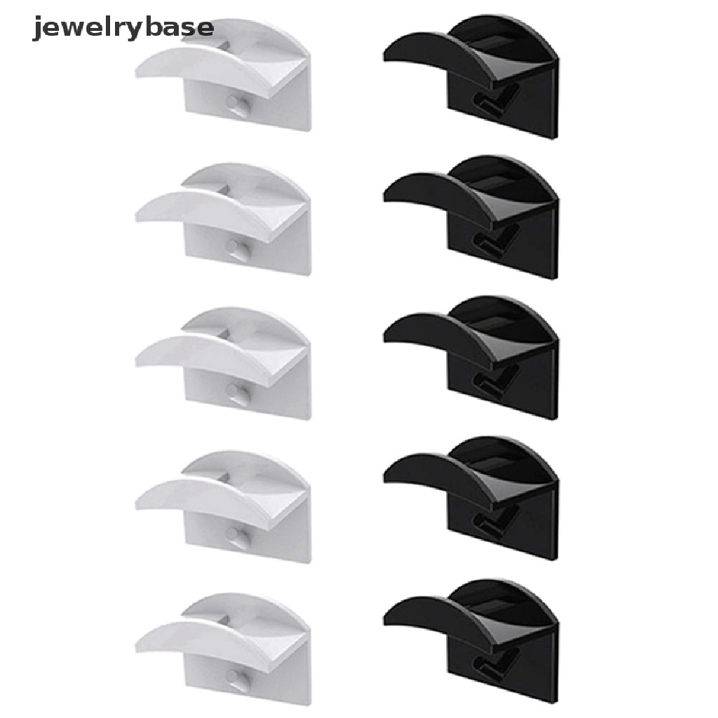 [jewelrybase] 1/5pcs Pengait Topi Perekat Ada Pengeboran Topi Baseball Gantungan Closet Hiasan Dinding Organizer Untuk Topi Syal Butik