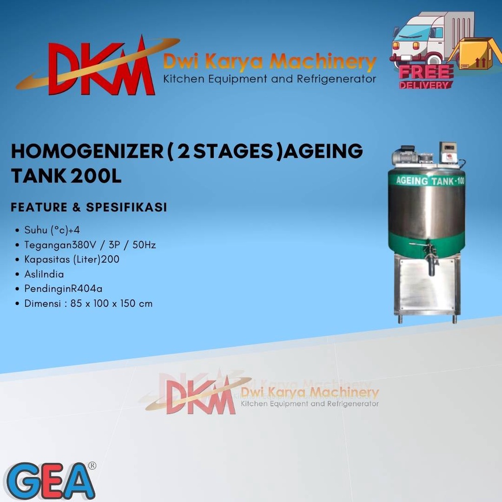 AGEING TANK 200L GEA / Mesin Penstabil Adonan Es Krim GEA