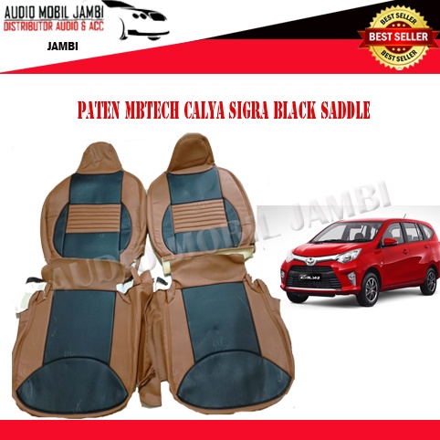 JOK PATEN BAHAN MBTECH ORIGINAL MOBIL CALYA/SIGRA BLACK SADDLE