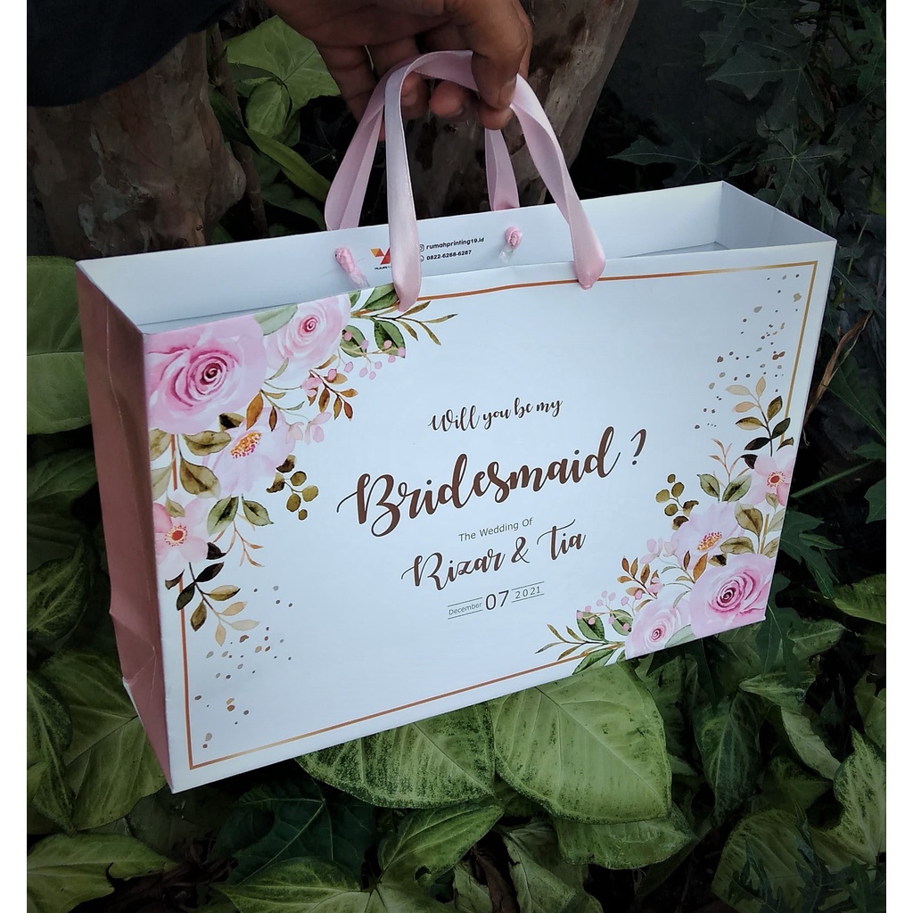

[SATUAN] PAPERBAG BRIDESMAID |MURAH| TAS GOODIEBAG PREMIUM