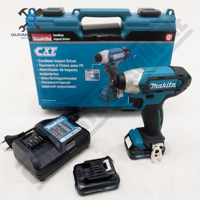 Impact Driver CORDLESS TD110DWYE MAKITA / Mesin Bor Obeng Tangan Otomatis BATERAI 12Volt TD 110 DWYE MAKITA