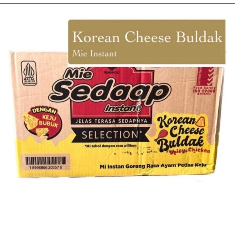 

Mie Sedaap Cheese Buldak Spicy Chikeen Keju 1 Dus Isi 40 Pcs Mi Goreng