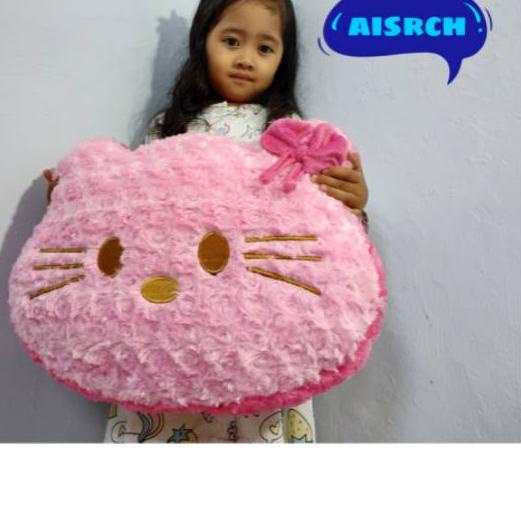 ☊ boneka hello kitty/ bantal hello kitty/ bantal boneka/boneka bantal karkter/Boneka kepala karakter