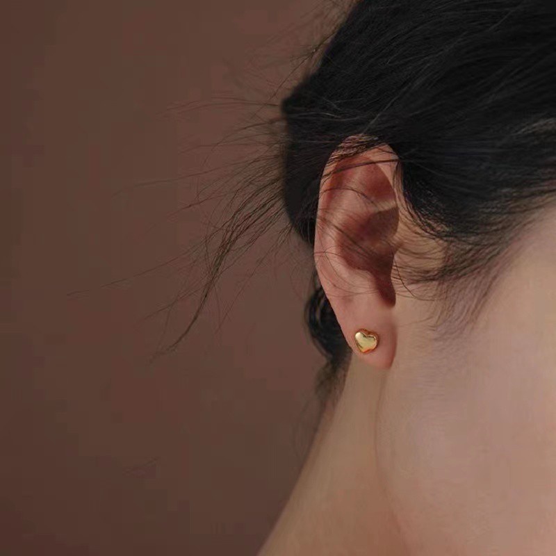 Anting Bentuk Hati | Sendok Garpu Bahan Stainless Steel | Anting Untuk Wanita | Anting Untuk Wanita | Aksesoris Wanita