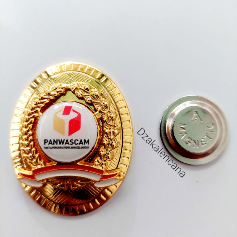 Pin Panwascam ~ Lencana Panwascam Model Premium